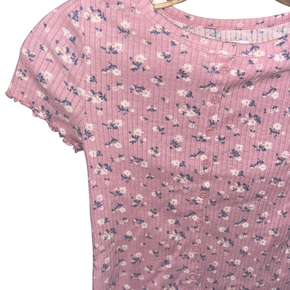 Wonder Nation Pink Floral Kids / GIRLS Top - Picture 3 of 3